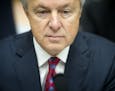 FILE - In this Thursday, Sept. 29, 2016, file photo, Wells Fargo CEO John Stumpf testifies on Capitol Hill in Washington, before the House Financial S
