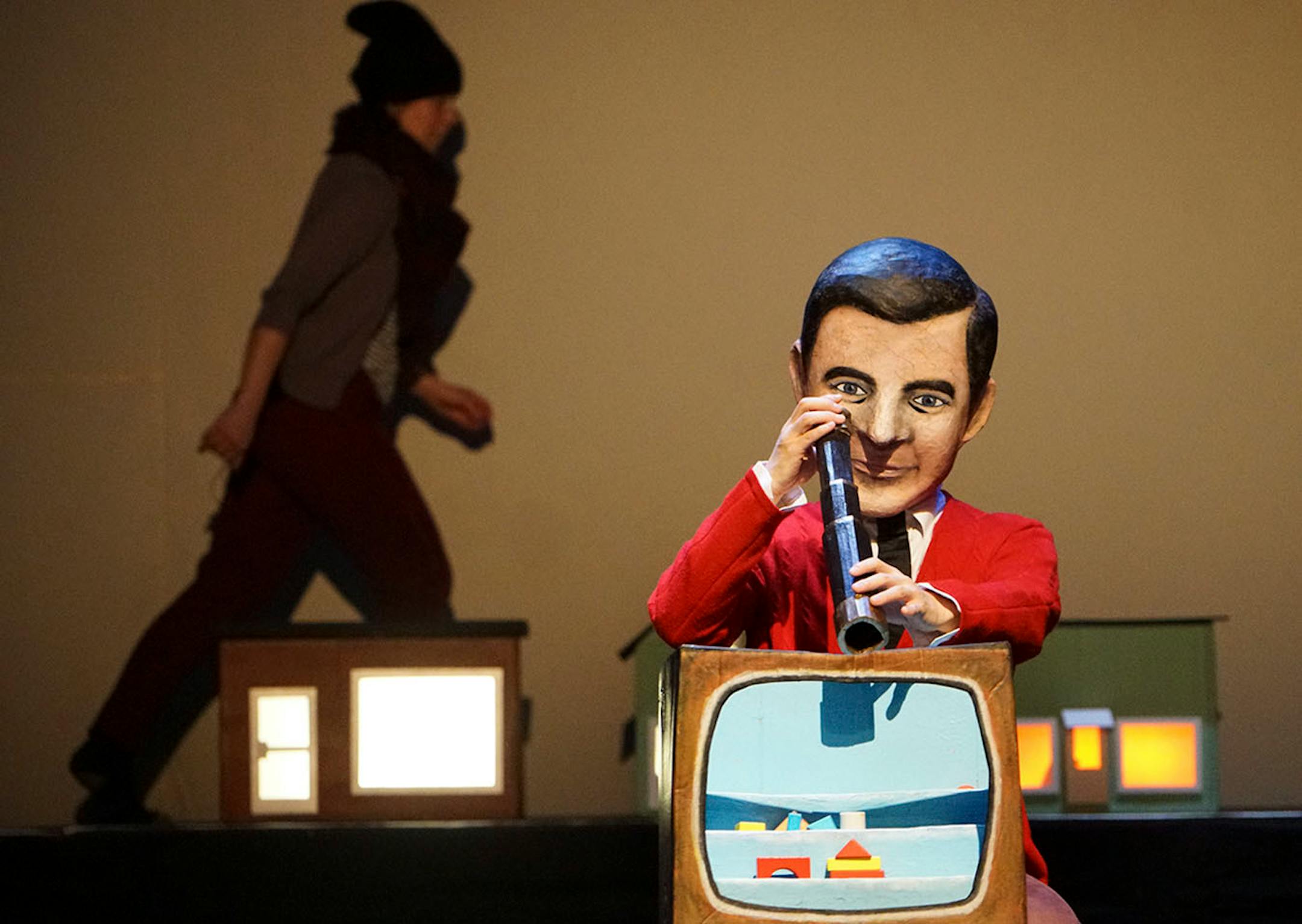 "Make Believe Neighborhood," which is about the life of Mr Rogers and also about the people who are revitalizing the Phillips neighborhood in south Minneapolis, is the biggest show in many years for In the Heart of the Beast Puppet and Mask Theatre.
