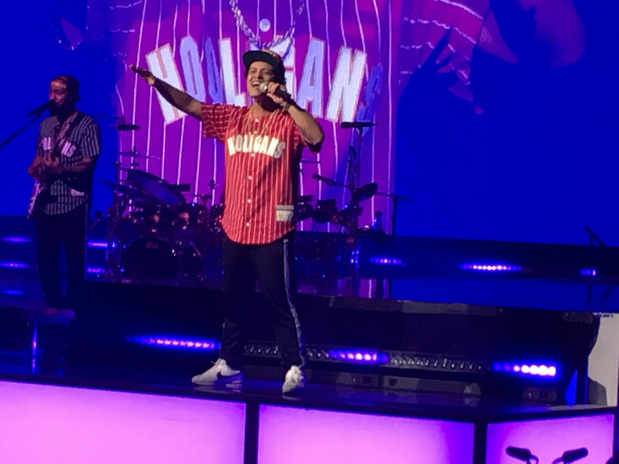 Bruno Mars played at Xcel Energy Center in St. Paul on Saturday night.