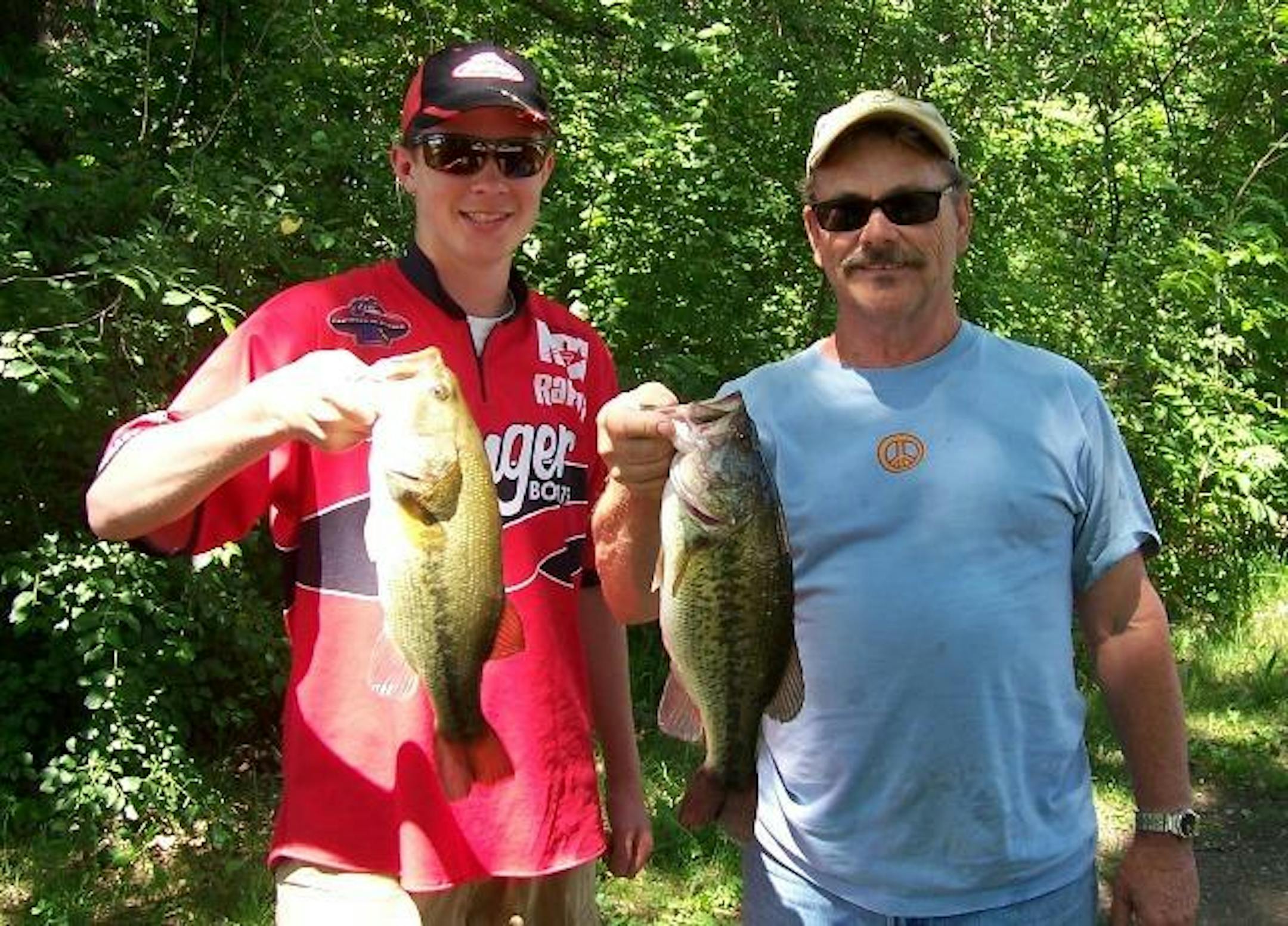 Lucas Lindgren & Boat Captain Frank Whiteside show of their catch!