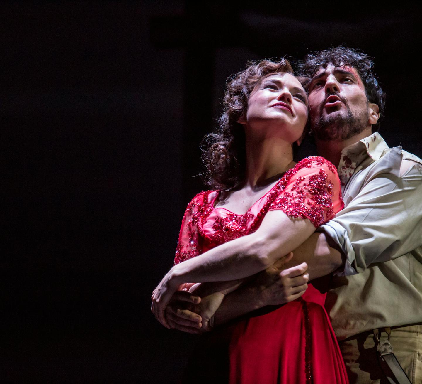 Minnesota Opera, Kaduce and Capalbo in Tosca. Photo by Dan Norman.