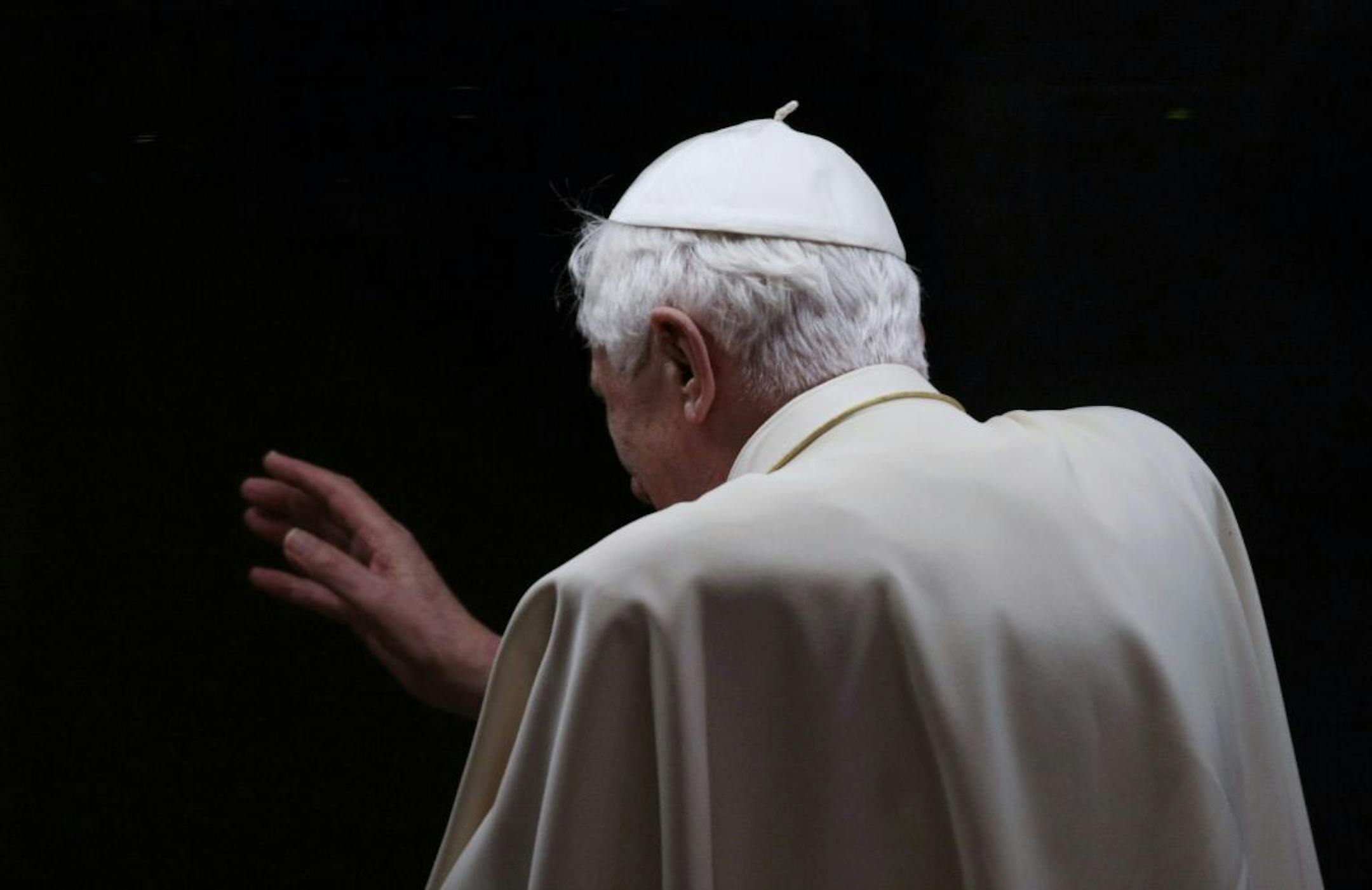 FILE - In this Thursday, March 25, 2010 file photo Pope Benedict XVI gestures from his popemobile as he leaves a youth gathering, in St. Peter's square, at the Vatican. When he became pope at age 78, Benedict XVI was already the oldest pontiff elected in nearly 300 years. He's now 85, and in recent years he has slowed down significantly, cutting back his foreign travel and limiting his audiences.