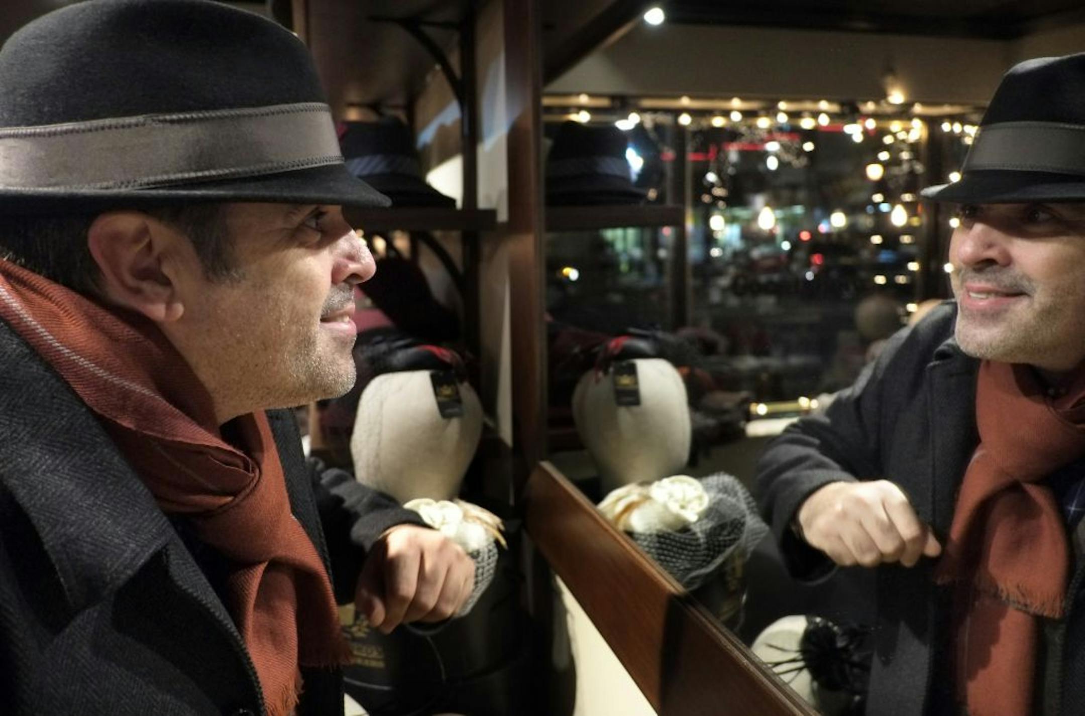 Charles Godyear of Minneapolis checked out his new look at Goorin Bros., a new old-school hat shop in Uptown. The opening is the 26th outlet for the San Francisco-based chain, further indication that a menswear movement away from ball caps and toward more stylish headgear has taken hold in the Twin Cities.