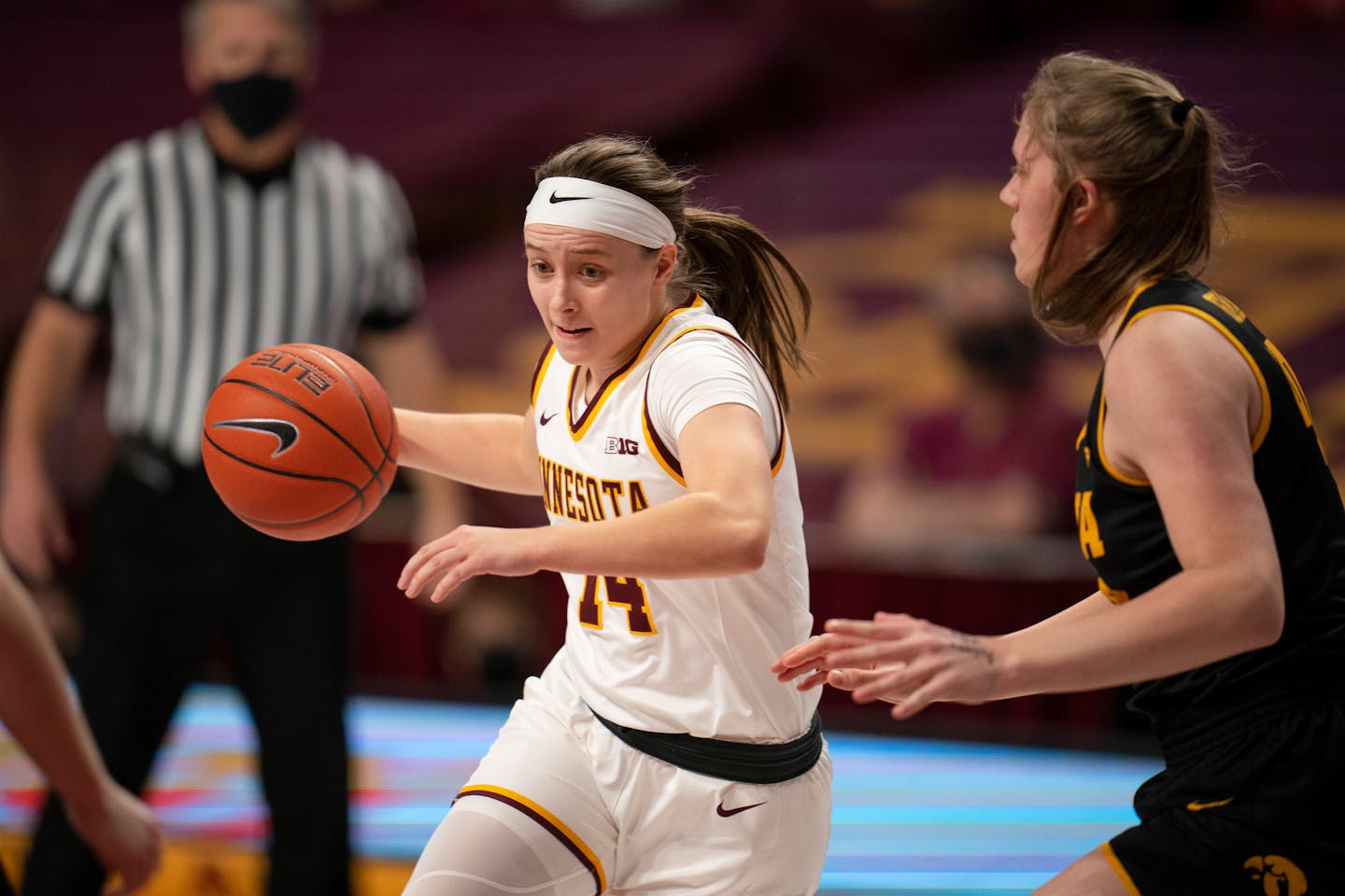 Gophers guard Sara Scalia, during a game earlier this season.