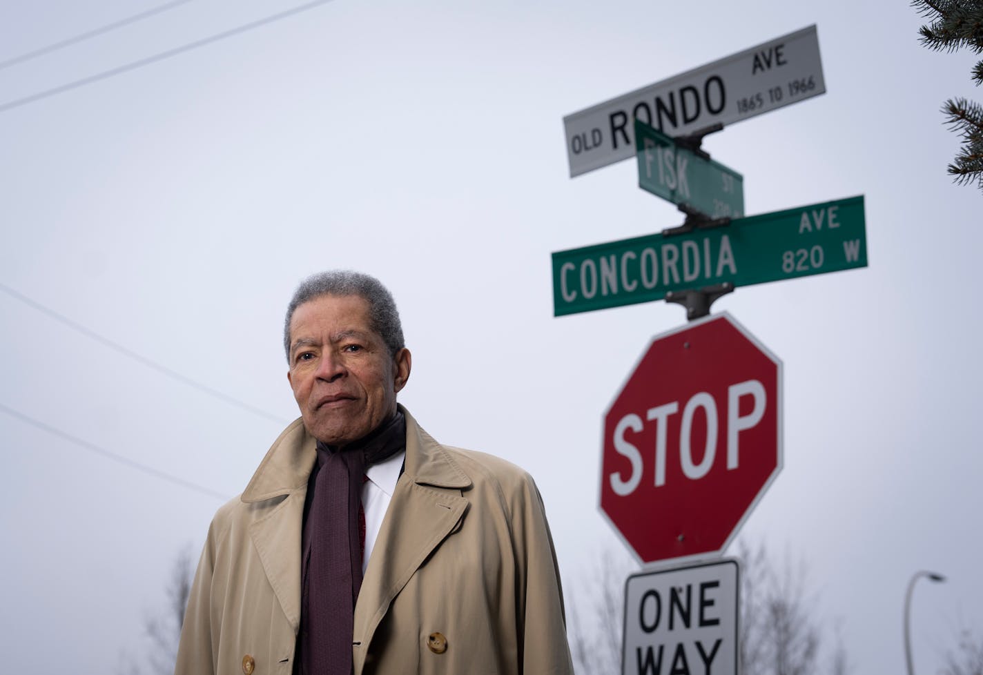 St. Paul City Council Member Russel Balenger, who was born and raised in the city's Rondo neighborhood, is introducing a proposal to rename part of Concordia Avenue to Rondo Avenue on Monday, Dec. 4, 2023 in St. Paul, Minn. ] RENEE JONES SCHNEIDER • renee.jones@startribune.com