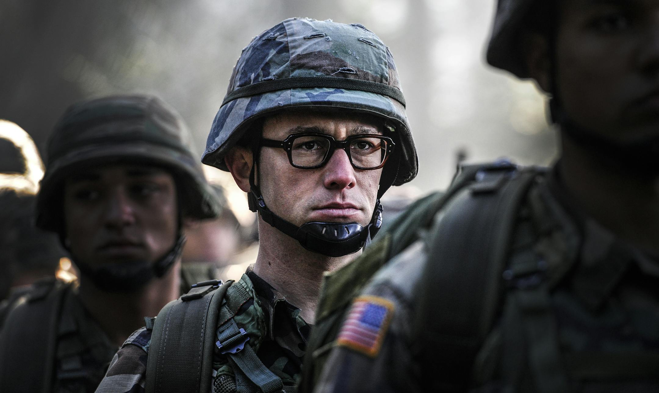 This image released by Open Road shows Joseph Gordon-Levitt in a scene from, "Snowden." (Open Road Films via AP)