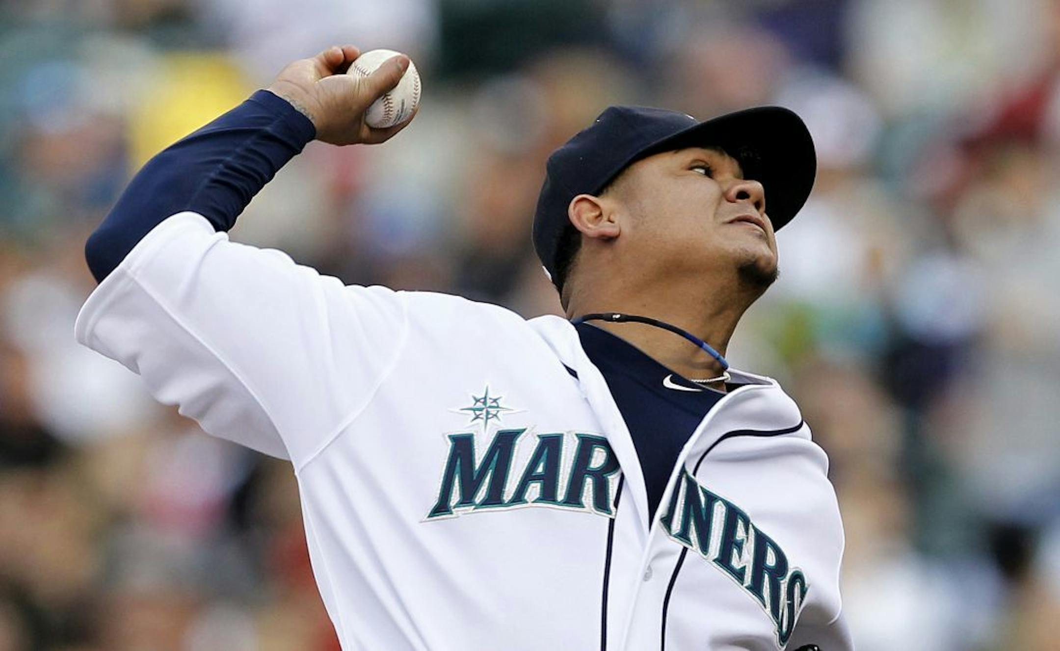 Seattle Mariners starting pitcher Felix Hernandez