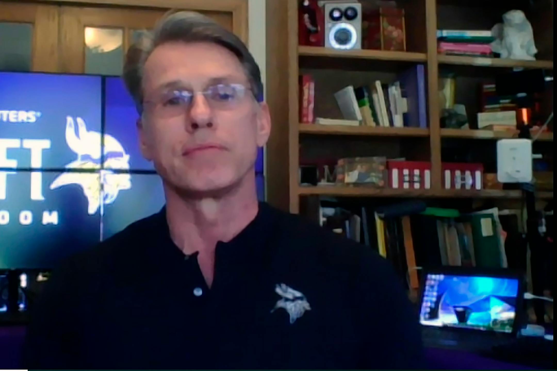 Vikings General Manager Rick Spielman spoke on a conference call from his home in Eden Prairie on Tuesday. With more holes to plug than at any other point in the past five years, the pressure never has been higher on Spielman heading into a draft
