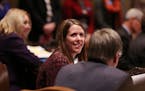 Assistant Majority Leader Sen. Katie Sieben at the opening day for the Minnesota Senate during the 89th Minnesota State Legislature on Tuesday, Januar