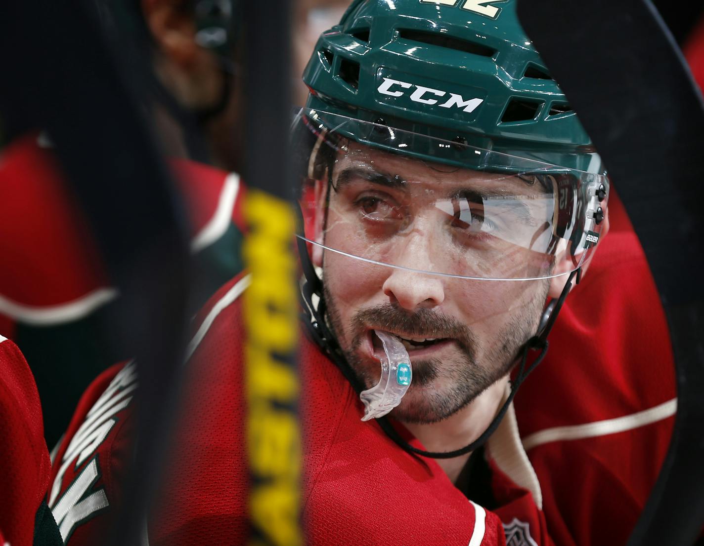 Minnesota Wild Cal Clutterbuck (22). ] CARLOS GONZALEZ cgonzalez@startribune.com - January 22, 2013, St. Paul, Minn., Xcel Energy Center, NHL, Hockey, Minnesota Wild vs. Nashville Predators