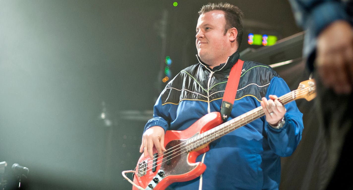 Sean McPherson, aka @twinkiejiggles, performs with Heiruspecs at The Current's 9th birthday party at First Ave. ] Photo by Leslie Plesser / Star Tribune.