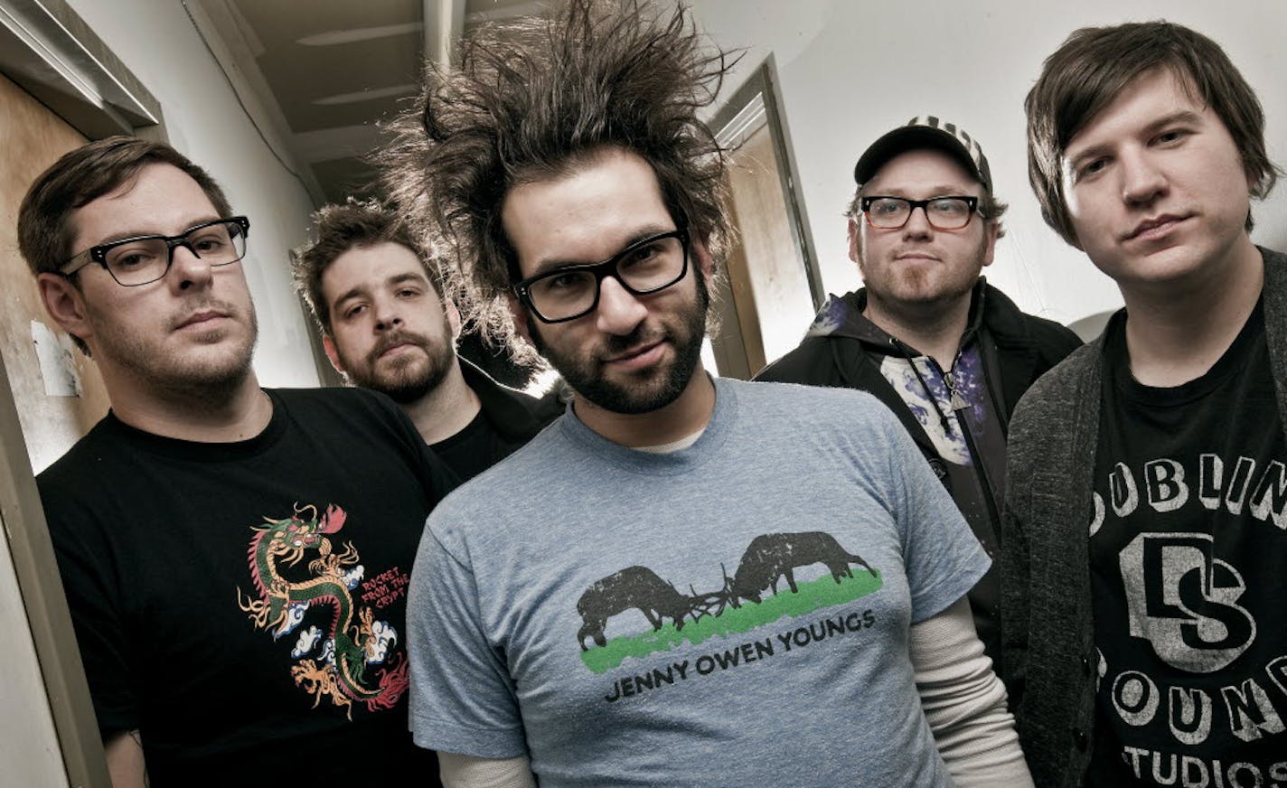 Motion City Soundtrack circa 2010, the year the Minneapolis-reared band released its fourth album "My Dinosaur Life" on Columbia Records.