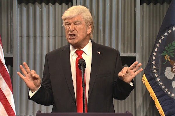 Alec Baldwin returned to "Saturday Night Live" as President Donald Trump for its cold opening.