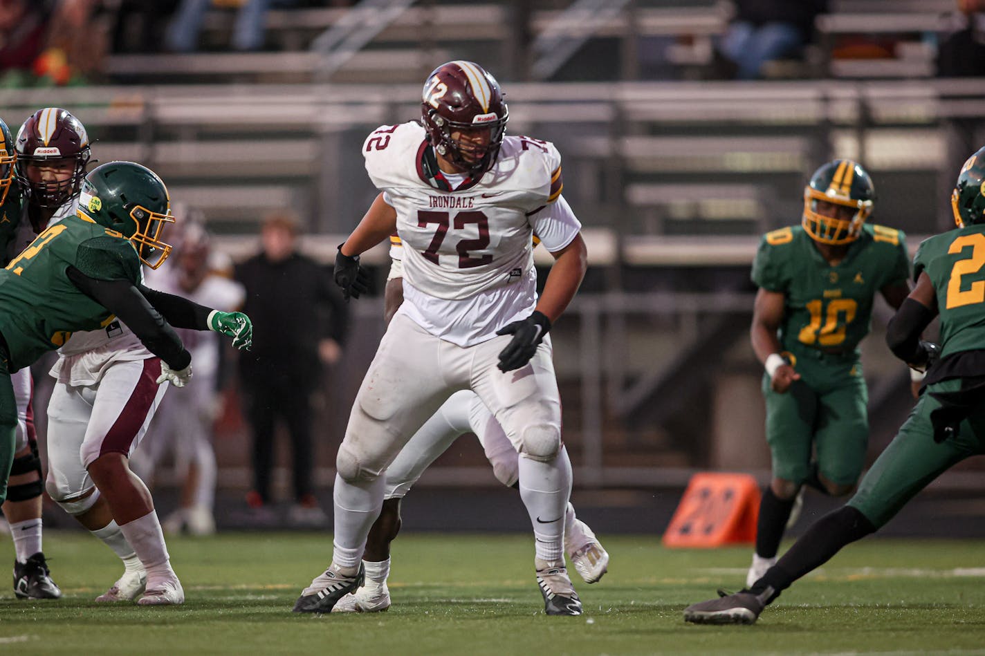 Irondale vs. Park Center football, 10-25-22. Photo by Mark Hvidsten, SportsEngine