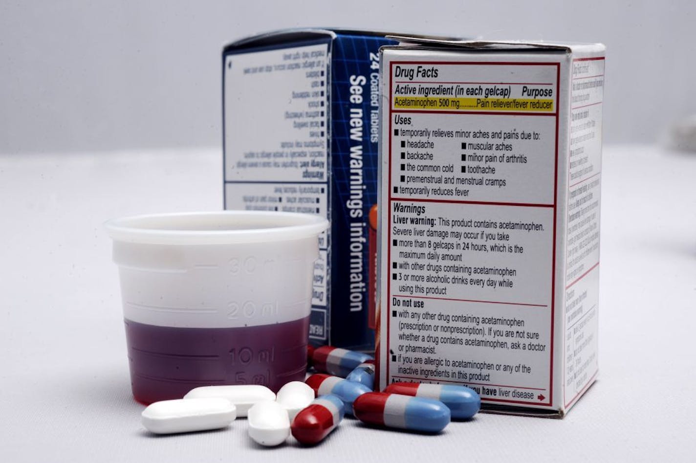 Though they deemed safe enough to be sold without a prescription, the ingredients in many over-the-counter pain and cold medications can cause damage in large doses. As more people go without health insurance they may substitute over-the-counter products for visits to the doctor. New warning labels are being called for.