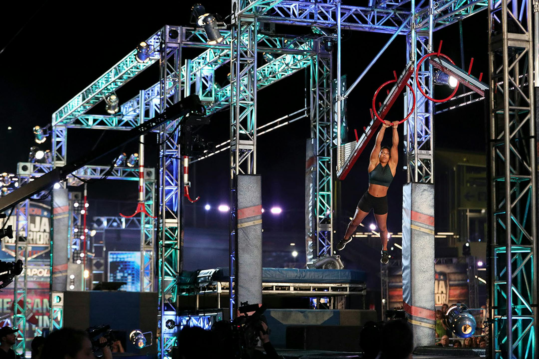 Contestant Meagan Martin made her way through the course.