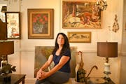 AARON LAVINSKY • aaron.lavinsky@startribune.com One of a kind: Kelly Wallace of A Rare Bird Antiques says don't hesitate to buy vintage art you love