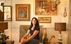 AARON LAVINSKY • aaron.lavinsky@startribune.com One of a kind: Kelly Wallace of A Rare Bird Antiques says don't hesitate to buy vintage art you love
