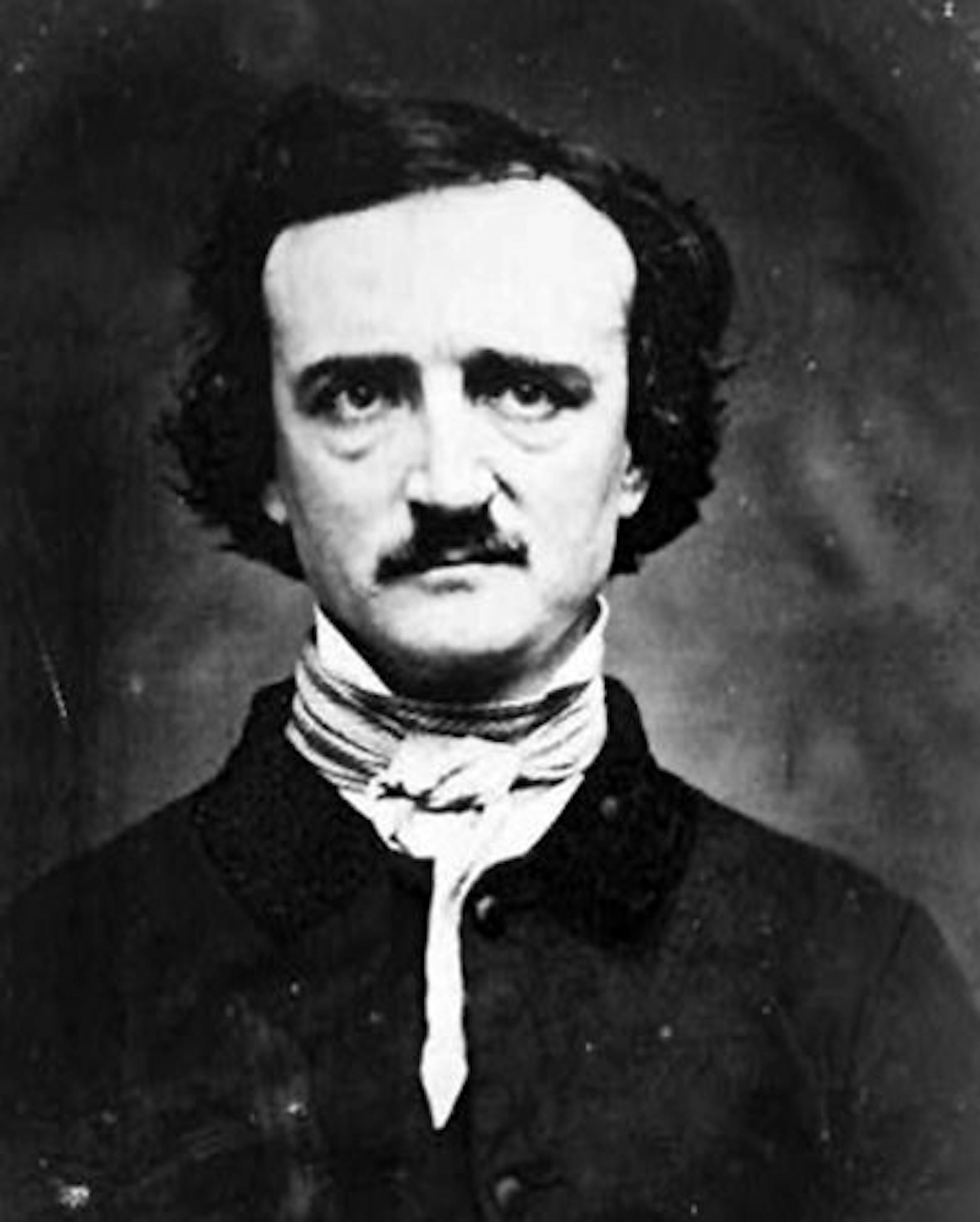 An undated photo of Edgar Allan Poe. Poe never lived in one city for long, and ever since he died and was buried in Baltimore in 1849 this city has claimed him as its own. But last year Edward Pettit, a Poe scholar in Philadelphia, began arguing that Poe's remains actually belong in Philadelphia. Poe wrote many of his most noteworthy works there and, according to Pettit, that city's rampant crime and violence in the mid-nineteenth century framed Poe's sinister outlook and inspired his creation o