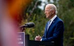 Joe Biden, the Democratic presidential nominee, speaks during a campaign event in Warm Springs, Ga., on Tuesday, Oct. 27, 2020. (Erin Schaff/The New Y