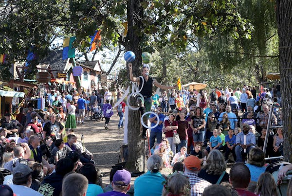 The Minnesota Renaissance Festival draws crowds each year to Shakopee.