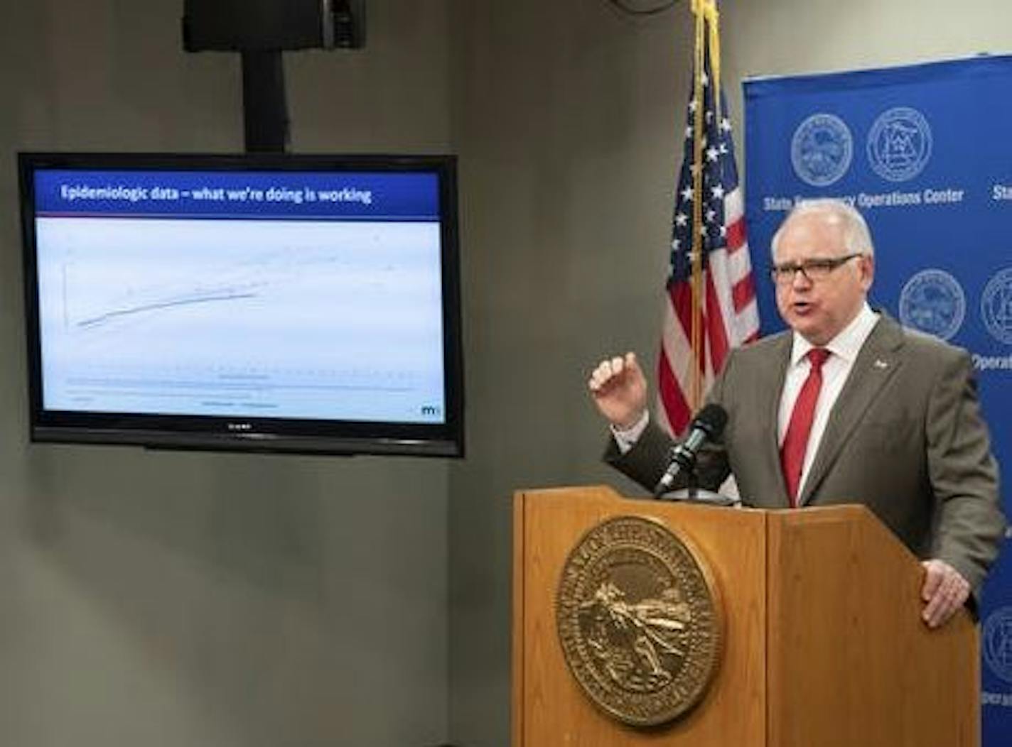 Gov. Tim Walz Credit: Glen Stubbe/Star Tribune