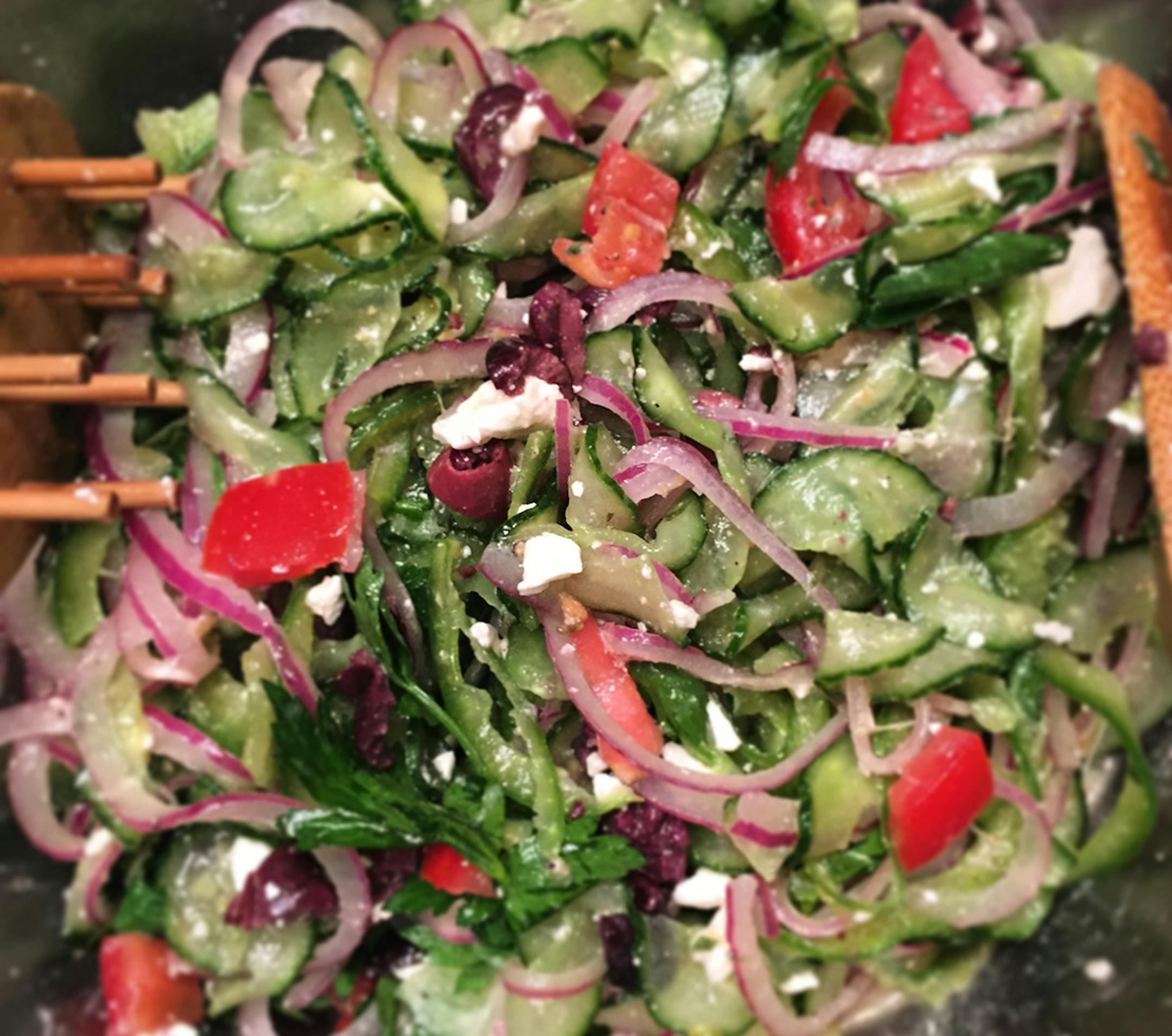 Credit Sharyn Jackson, Star Tribune Spiralized Greek Salad.