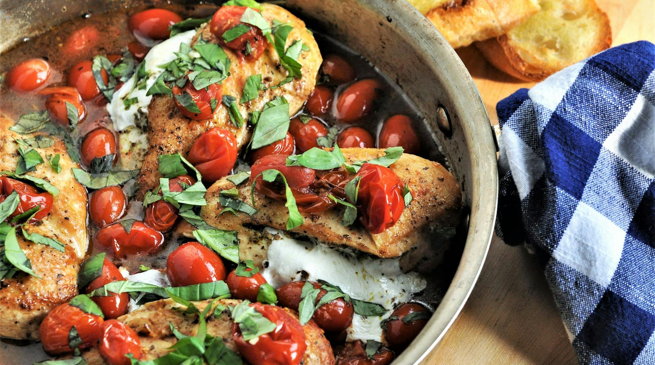 Chicken Caprese Skillet.