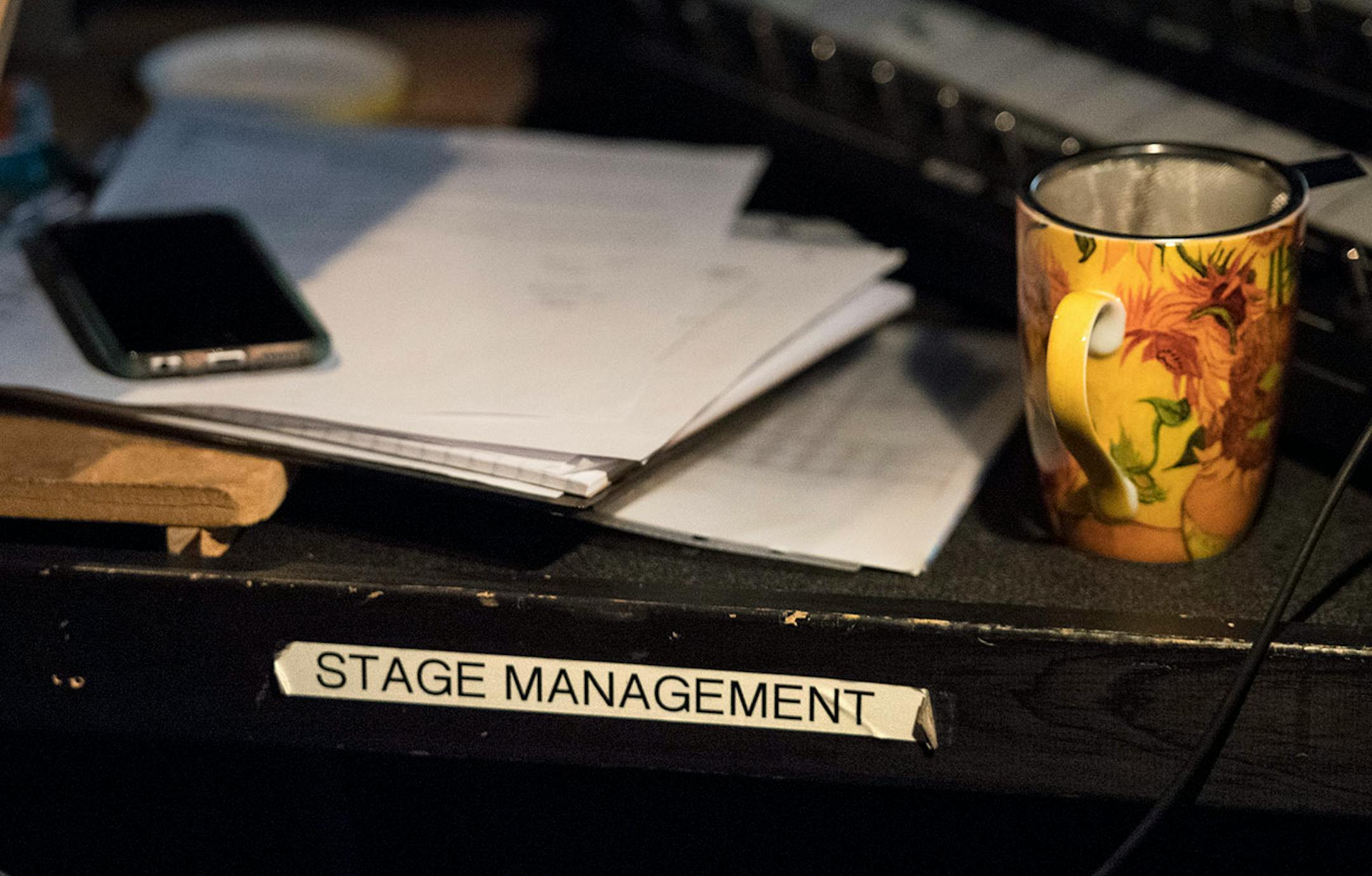 Michele Hossle, stage manager for "A Christmas Carol" at the Guthrie Theater. ] GLEN STUBBE * gstubbe@startribune.com They are one of the most-important cogs in a theatrical production, yet can anyone really say they know what stage managers do? This is the person who makes sure everyone is on time, who calls the cues, who manages the show once it is up and running and the director has moved on, who handles the schedules, communicates with all other departments and even answers questions such as