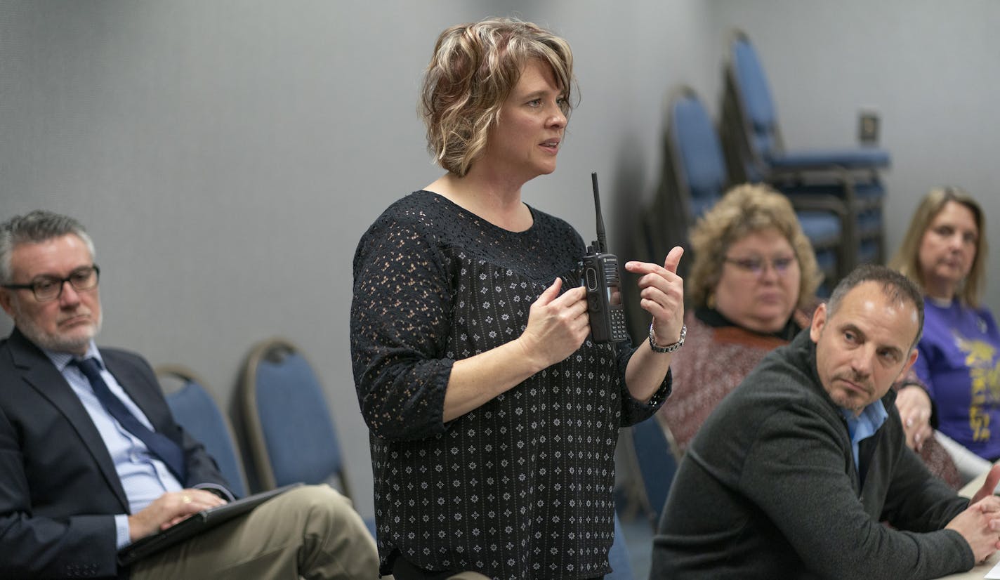 Chandra Kreyer, emergency management coordinator for Anoka-Hennepin Schools showed school principals at the district's headquarters new radios they will get to help in a crisis situation.] Jerry Holt &#x2022; Jerry.Holt@startribune.com In the wake of the latest school shooting, this time in California, parents are feeling anxious about what their schools are doing to make sure students are prepared in the event of a school shooter. Chandra Kreyer, emergency management coordinator for Anoka-Henne