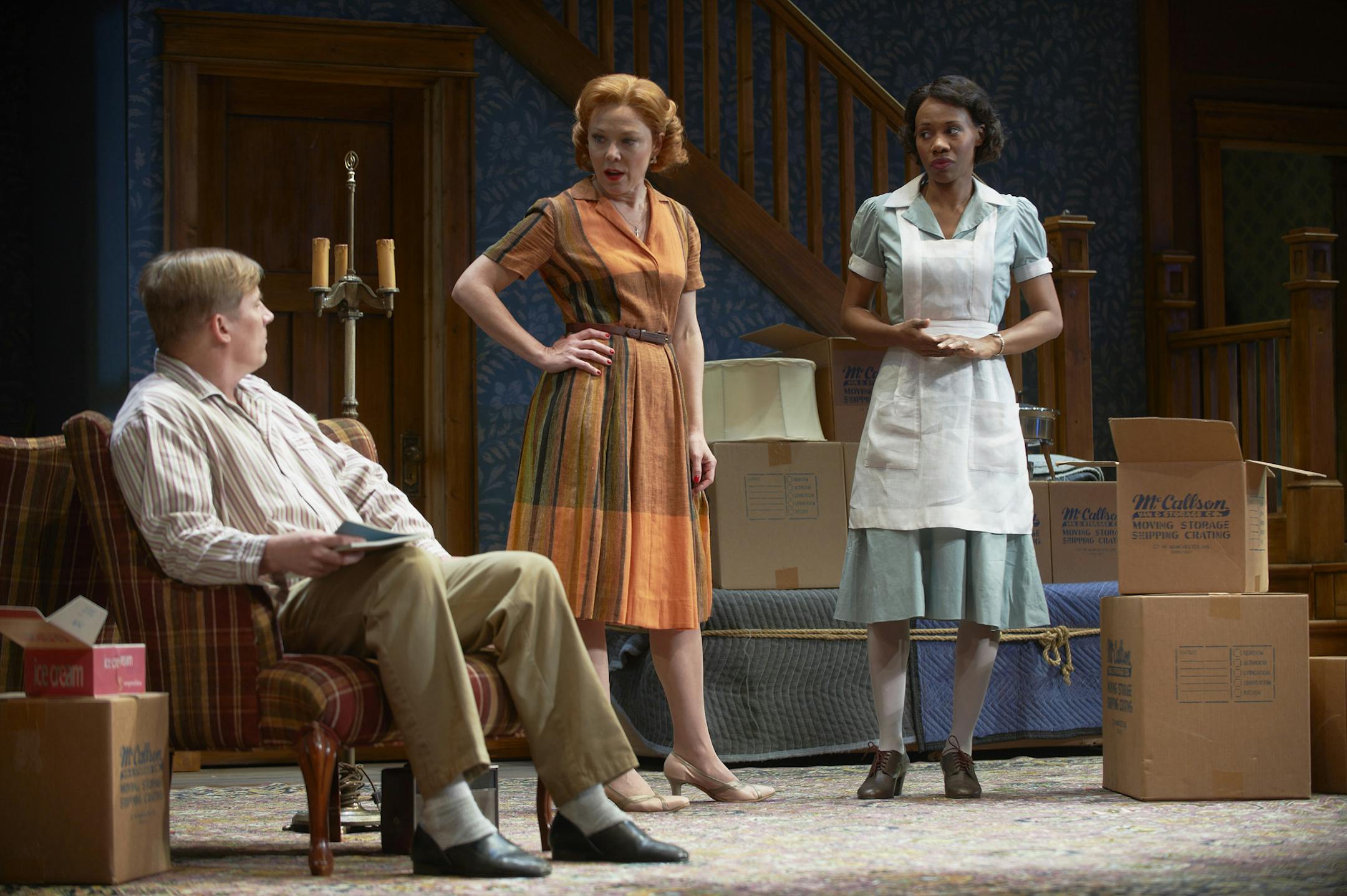 Rehearsals for the Guthrie Theater production of "Clybourne Park" with cast members Bill McCallum, Kathryn Meisle, Peter Christian Hansen, Sh‚Ä° Cage, Ansa Akyea & Jim Lichtscheidl, Minneapolis, June 1, 2013. ¬© Tony Nelson ORG XMIT: MIN1306031155122083