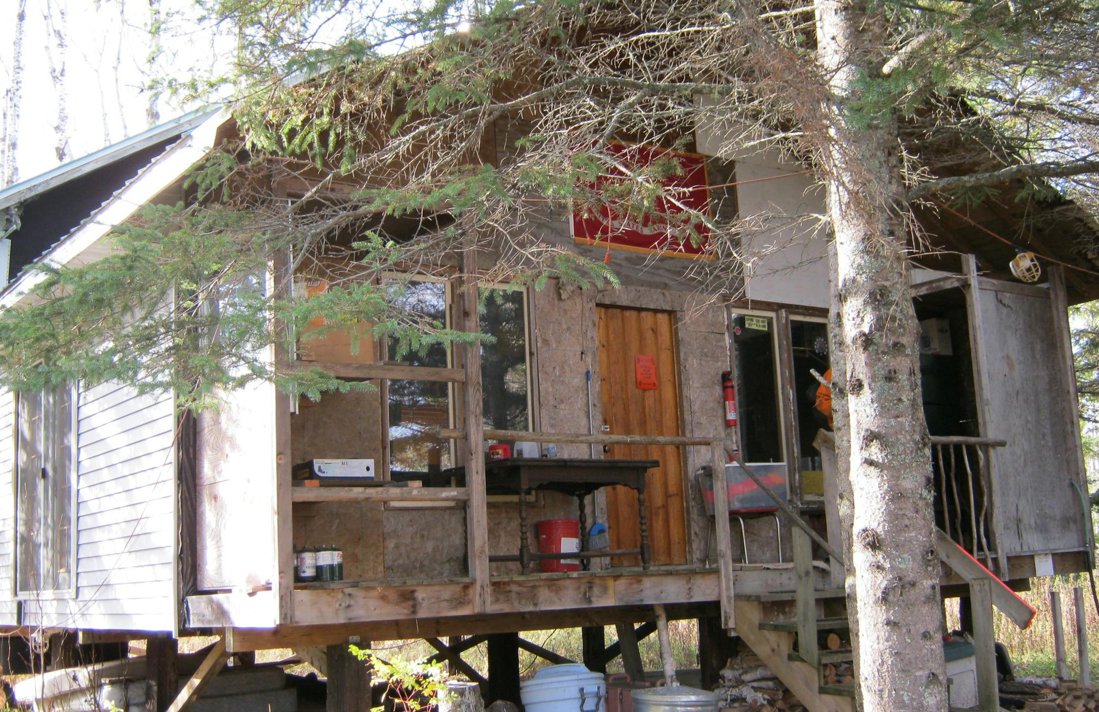 This simple cabin is the current home of the Lean-To-Boys.