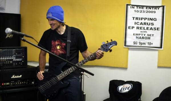 One of Vikings punter Chris Kluwe's many side projects is being the bassist and manager for his band, Tripping Icarus.