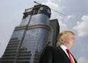 President Trump, shown here as his Trump International Hotel & Tower in Chicago was under construction in 2007, has lost the business of many pro spor
