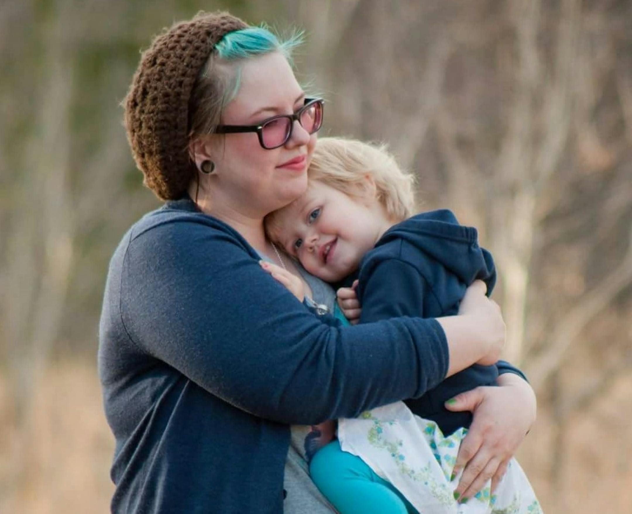 Tiffany Hostetler, 29, of Rice Lake, Wis., and 3-year-old daughter Elenora Hutton.