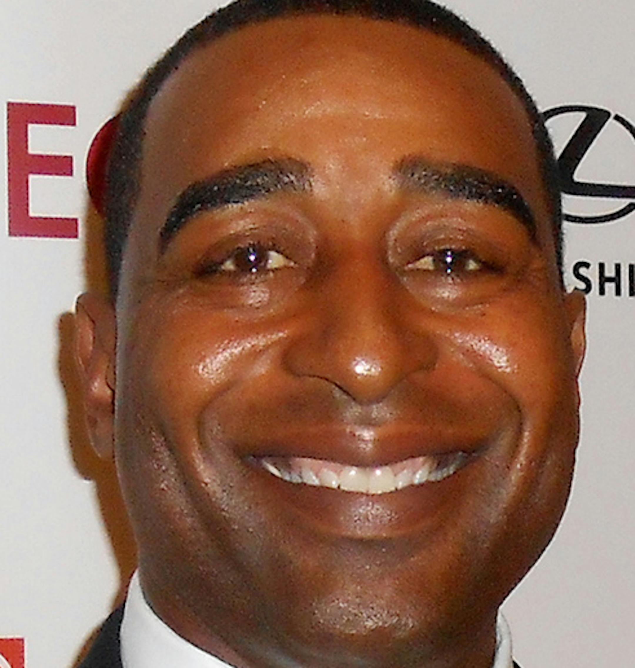 Cris Carter, former player for the Minnesota Vikings and Philadelphia Eagles, attends the 27th annual Lombardi Gala at the Washington Hilton in Washington, D.C., U.S., on Saturday, Nov. 2, 2013. The event raised $700,000 for the Georgetown Lombardi Comprehensive Cancer Center in the name of Vince Lombardi, late coach of the Green Bay Packers. Photographer: Stephanie Green/Bloomberg *** Local Caption *** Cris Carter ORG XMIT: 159076407
