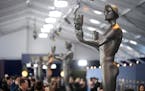 The Actor statue on display at the 30th annual Screen Actors Guild Awards on Saturday, Feb. 24, 2024, at the Shrine Auditorium in Los Angeles.
