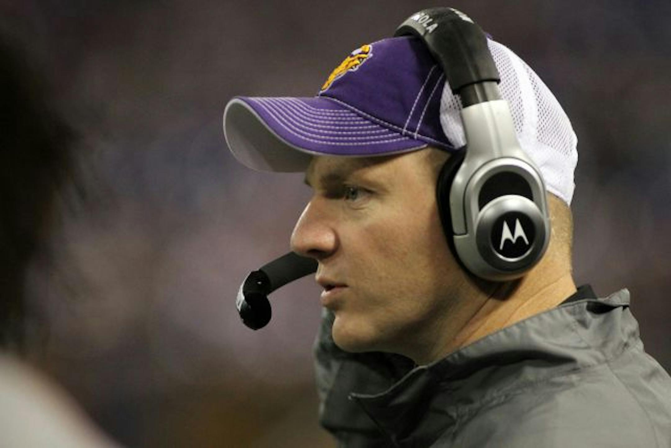 Former Vikings offensive coordinator Darrell Bevell, now heading for the same job with the Seahawks.