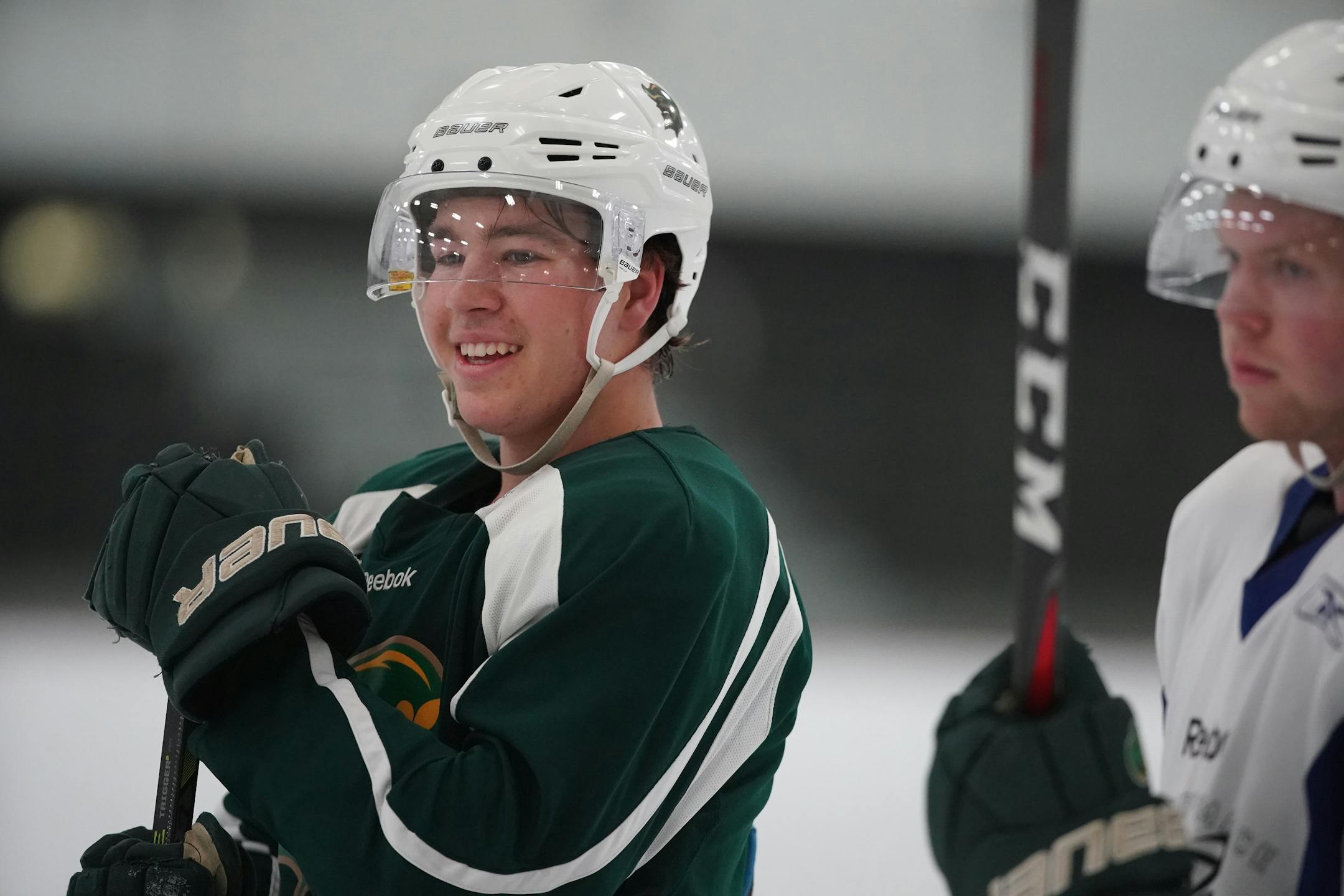 Bobby Brink led Minnetonka to the state high school hockey title in 2018