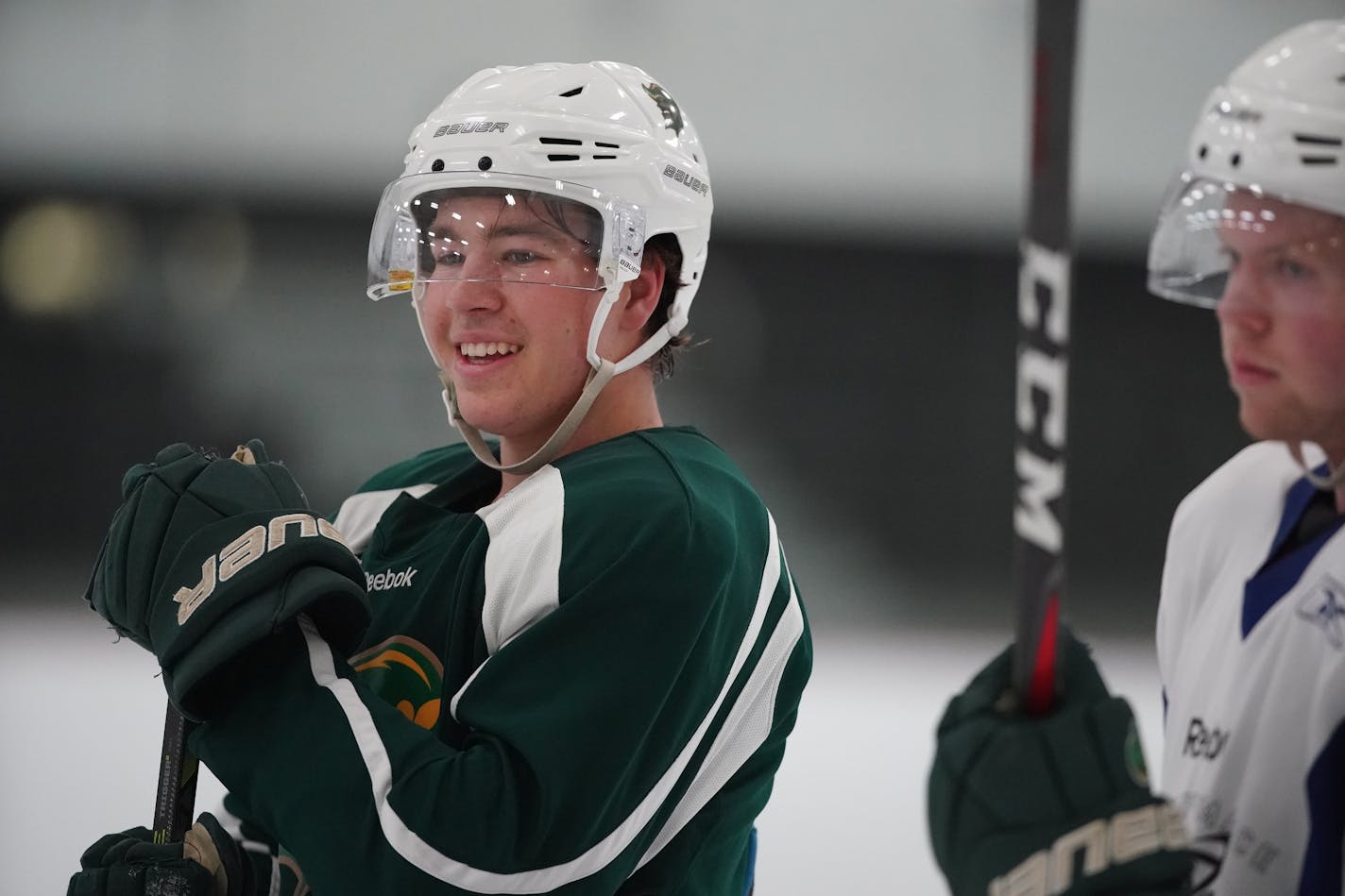 Bobby Brink led Minnetonka to the state high school hockey title in 2018