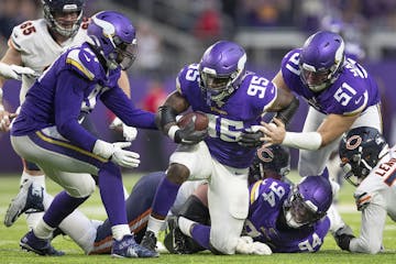 Ifeadi Odenigbo recovered a fumble in December, one play in a season in which the Vikings gave up only 303 points.