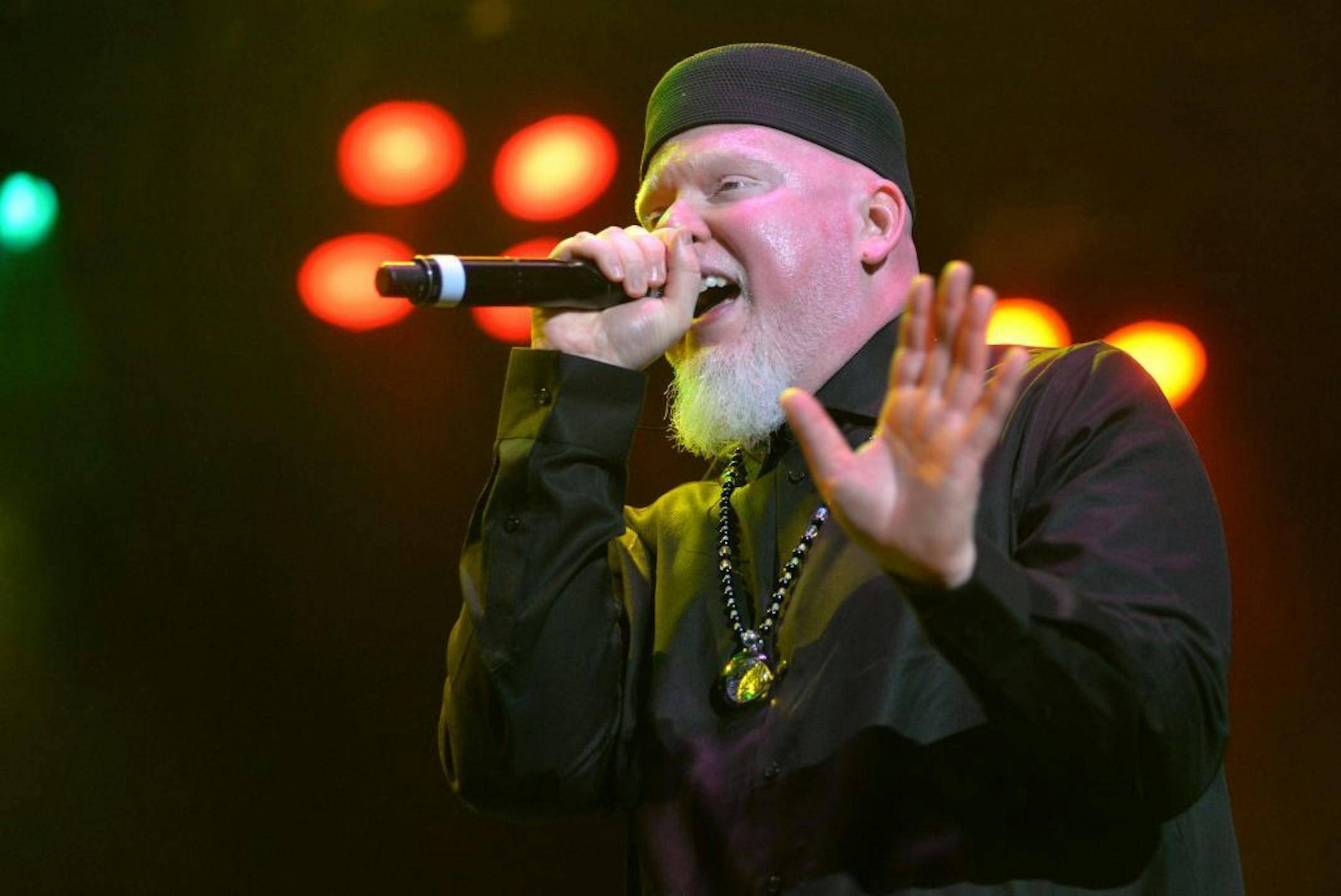 Brother Ali performs at the 89.3 The Current sponsored MN Music On-A-Stick Saturday, August 30 at the Minnesota State Fair Grandstand.