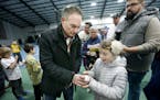 Twins Manager Paul Molitor signed autographs for fans during the first stop of the team's Winter Caravan, Monday, January 16, 2017 in Hutchinson, MN.