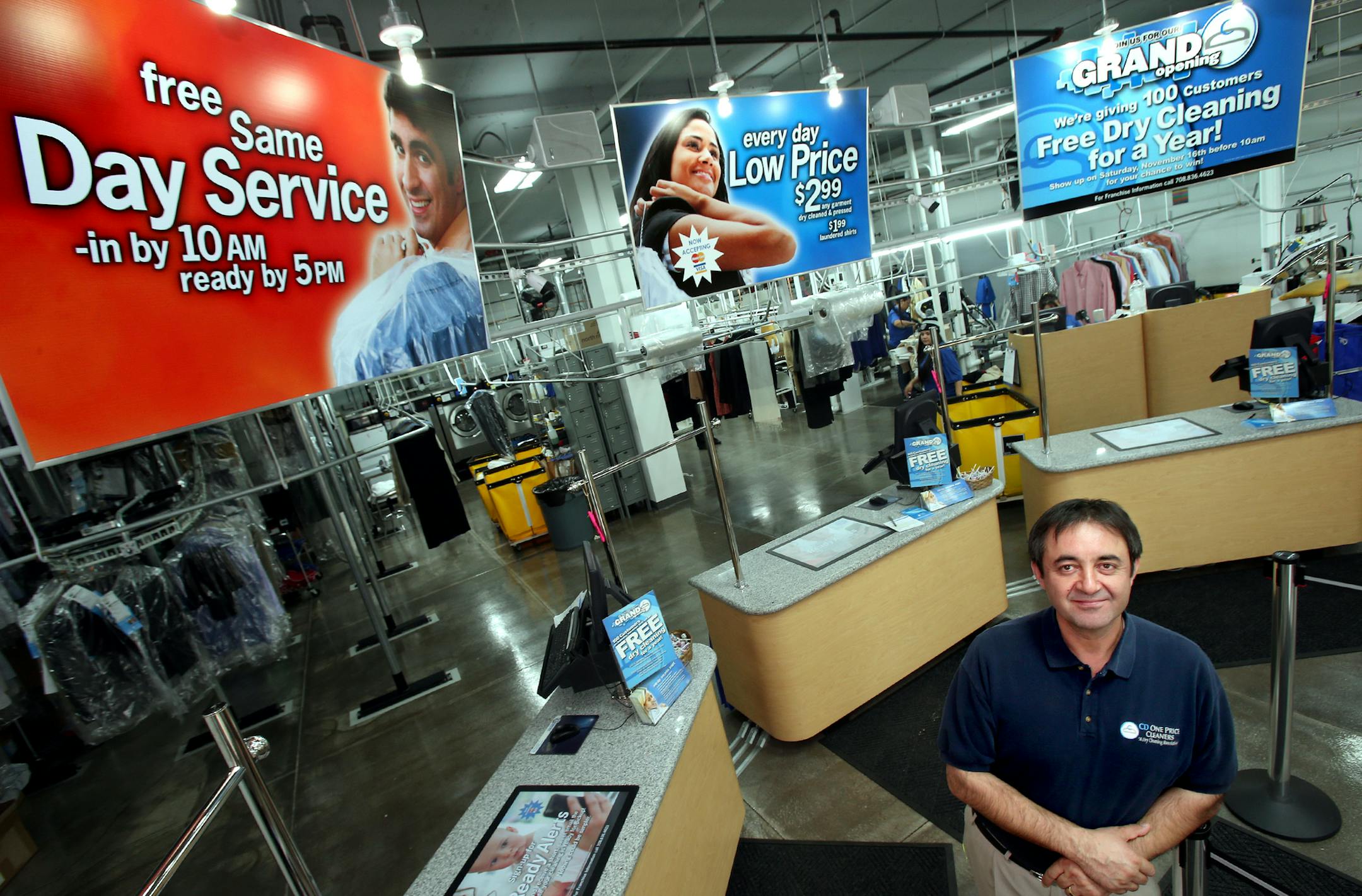 Store Manager Amjad Khan at CD One Price Cleaners Hopkins, MN on November 8, 2013. ] JOELKOYAMA‚Ä¢joel koyama@startribune One Price dry cleaners brings its low-price, one-price concept to the Twin Cities, eliminating the "women pay more" business practice.