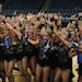 Eastview accepts the first place trophy at the class 3A MSHSL State High Kick Dance Tournament on Feb. 15, 2020 at the Target Center. [ Special to Sta