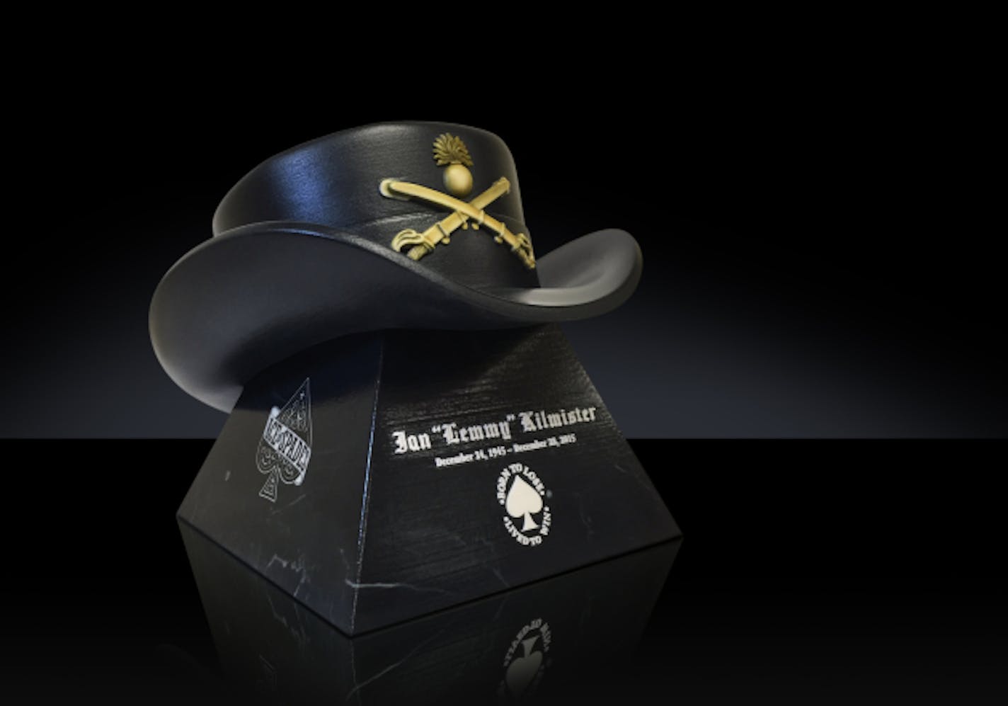 Lemmy Kilmister's custom-made urn will be on permanent display at Forest Lawn Cemetery in Hollywood. / Photo courtesy Foreverence