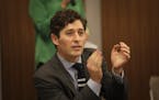 Mayor Jacob Frey at a community meeting about public safety on March 28, 2018 at the Davis Center in Minneapolis, Minn. Mayor Jacob Frey and Council P