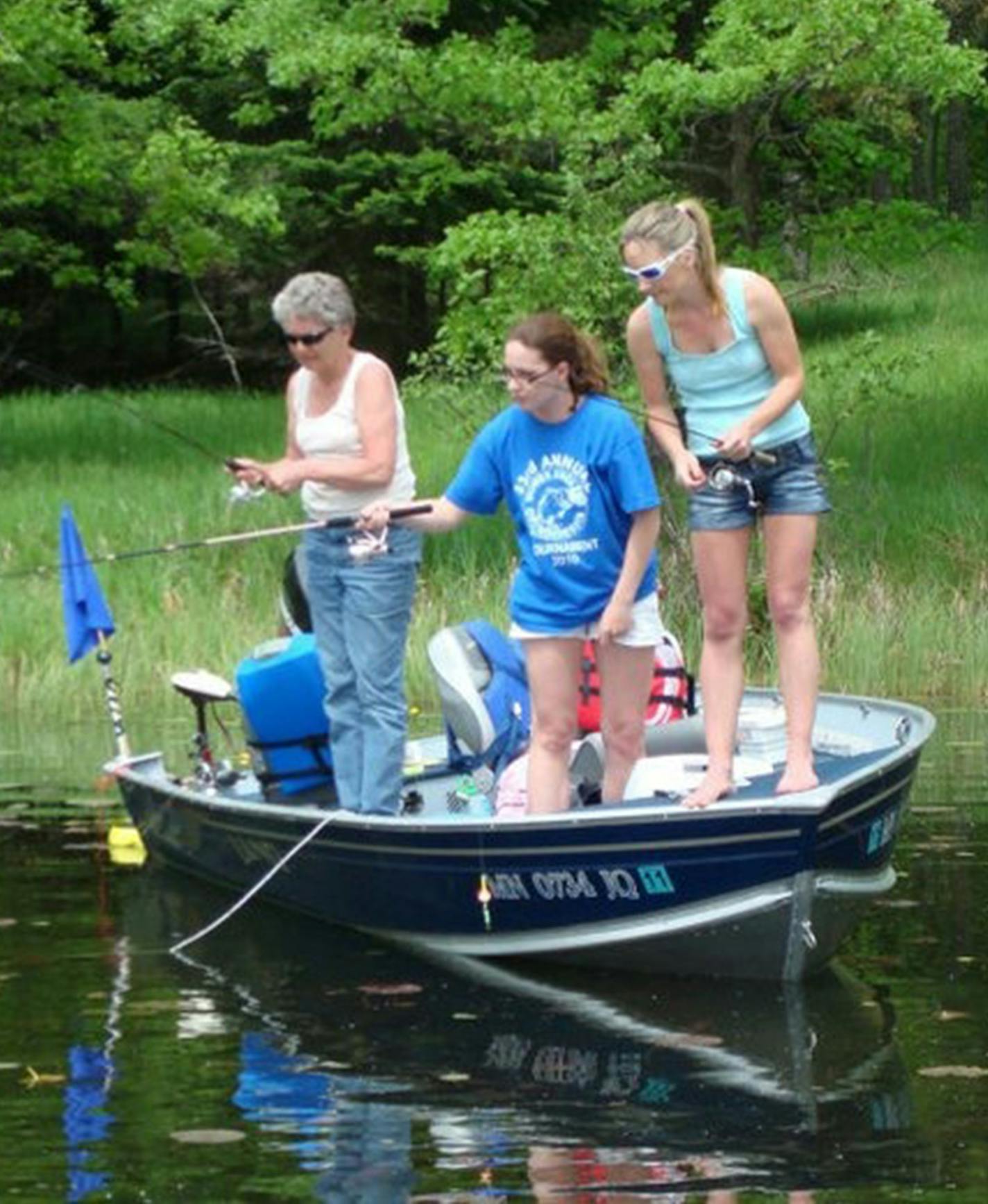 Some members of Women Anglers of Minnesota own their own boats, while others hitch rides with those who do. Regardless the platform, fishing at times can be intense, particularly during the group's annual tournament.