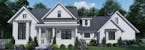 Home plan: An inviting front porch adds country curb appeal to this farmhouse design.