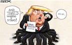 Sack cartoon: Donald Trump on immigration